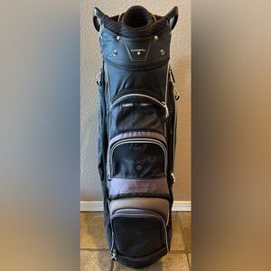 Maxfli U Series 4.0 15 Way Golf Bag Black Gray Cart Bag
